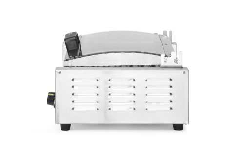 Kolbászsütő grill, 1 zónás, energiatakarékos fedéllel, HENDI, 9 görgős, 230V/790W, 566x450x(H)259mm