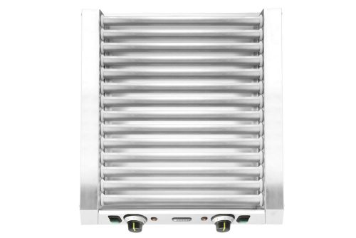 Kolbászsütő grill - 2 zónás, HENDI, 14 görgős, 230V/1230W, 566x640x(H)192mm