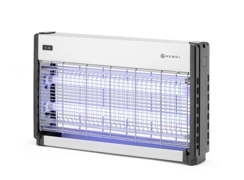 Magasfeszültségű rovarírtó, HENDI, Hatótávolság: 100 m², 230V/40W, 515x104x(H)315mm