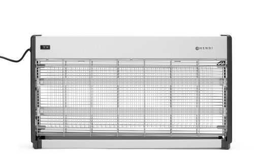 Magasfeszültségű rovarírtó, HENDI, Hatótávolság: 150 m², 230V/45W, 655x90x(H)360mm