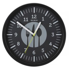   Fali óra, HENDI, designed by Robert Bronwasser, Fekete, ⌀356x(H)45mm