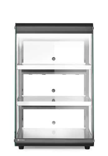 Fűthető asztali ételpult, HENDI, Fekete, 220-240V/500W, 472x447x(H)775mm