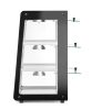 Fűthető asztali ételpult, HENDI, Fekete, 220-240V/500W, 472x447x(H)775mm