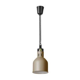   Fel-le állítható hősugárzó lámpa, hengeres kivitel, HENDI, Bézs, 230V/250W, ⌀175x(H)250mm
