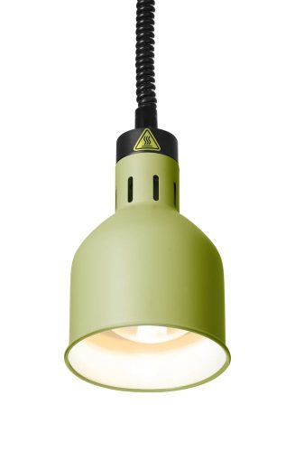 Fel-le állítható hősugárzó lámpa, hengeres kivitel, HENDI, Zöld, 230V/250W, ⌀175x(H)250mm