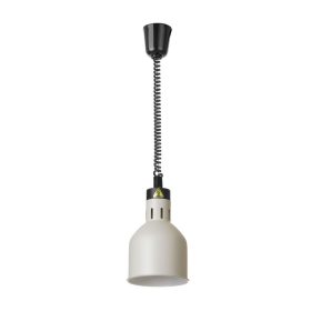   Fel-le állítható hősugárzó lámpa, hengeres kivitel, HENDI, Fehér, 230V/250W, ⌀175x(H)250mm