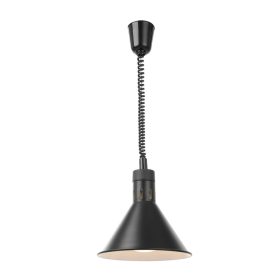   Fel-le állítható melegentartó lámpa, kúp alakú kivitel, HENDI, Fekete, 230V/250W, ⌀275x(H)250mm