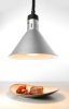 Fel-le állítható melegentartó lámpa, kúp alakú kivitel, HENDI, Ezüst, 230V/250W, ⌀275x(H)250mm