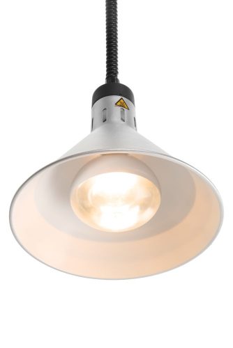 Fel-le állítható melegentartó lámpa, kúp alakú kivitel, HENDI, Ezüst, 230V/250W, ⌀275x(H)250mm