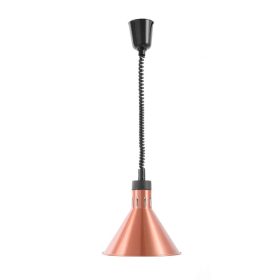   Fel-le állítható melegentartó lámpa, kúp alakú kivitel, HENDI, Rézvörös, 230V/250W, ⌀275x(H)250mm