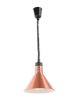 Fel-le állítható melegentartó lámpa, kúp alakú kivitel, HENDI, Rézvörös, 230V/250W, ⌀275x(H)250mm