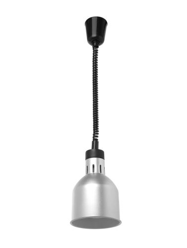 Fel-le állítható hősugárzó lámpa, hengeres kivitel, HENDI, Ezüst, 230V/250W, ⌀175x(H)250mm