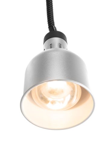 Fel-le állítható hősugárzó lámpa, hengeres kivitel, HENDI, Ezüst, 230V/250W, ⌀175x(H)250mm