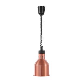   Fel-le állítható hősugárzó lámpa, hengeres kivitel, HENDI, Rézvörös, 230V/250W, ⌀175x(H)250mm