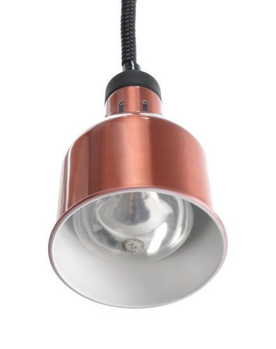 Fel-le állítható hősugárzó lámpa, hengeres kivitel, HENDI, Rézvörös, 230V/250W, ⌀175x(H)250mm