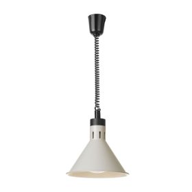   Fel-le állítható melegentartó lámpa, kúp alakú kivitel, HENDI, Fehér, 230V/250W, ⌀275x(H)250mm