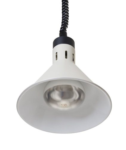 Fel-le állítható melegentartó lámpa, kúp alakú kivitel, HENDI, Fehér, 230V/250W, ⌀275x(H)250mm