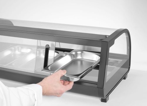 Sushi tároló hűtő, Arktic, A csomag tartalma: 4x GN 1/3 (H) 40 mm., GN 1/3, Fekete, 220-240V/190W, 1177x426x(H)296mm