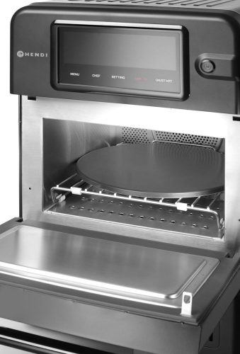 Nagy sebességű CombiTurbo sütő, HENDI, 18L, Fekete, 230V/3000W, 402x735x(H)608mm