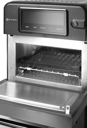 Nagy sebességű CombiTurbo sütő, HENDI, 18L, Fekete, 230V/3000W, 402x735x(H)608mm