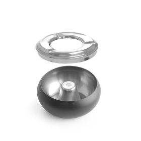 Hamutartó tál fekete, HENDI, ⌀105x(H)58mm