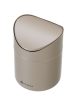 Asztali szemetes lengőfedéllel, HENDI, 1,2L, Bézs, ⌀120x(H)165mm