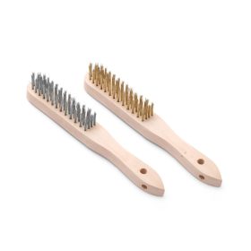   Sárgaréz és rozsdamentes acél drótkefe készlet - 2 db, HENDI, 2 db., (L)290mm