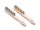 Sárgaréz és rozsdamentes acél drótkefe készlet - 2 db, HENDI, 2 db., (L)290mm