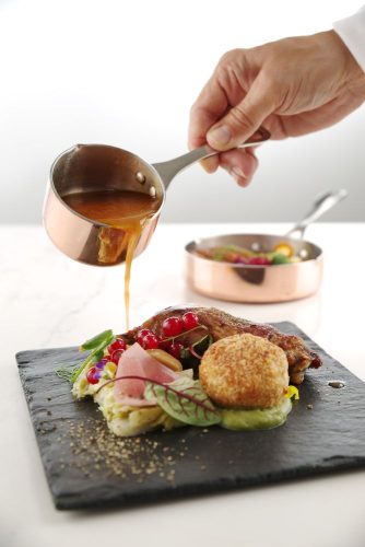 Apró nyeles lábas kiöntővel, HENDI, 0,05L, ⌀50x(H)30mm