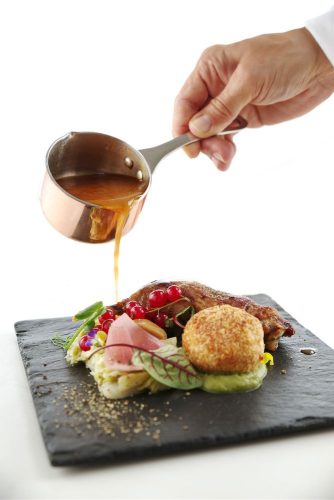 Apró nyeles lábas kiöntővel, HENDI, 0,05L, ⌀50x(H)30mm