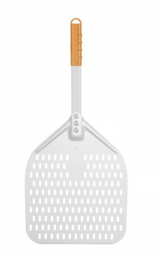 Rövid nyéllel perforált pizza lapát, HENDI, 350x710mm