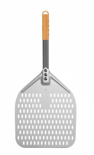 Rövid nyéllel perforált pizza lapát, HENDI, 350x710mm