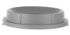 Levehető kerek hulladéktároló fedél, AmerBox, 691038-hoz alkalmas, Világos szürke, ⌀570x(H)135mm