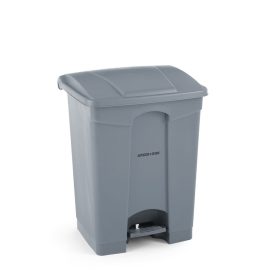   Pedálos hulladékgyűjtő tartály, AmerBox, 68L, Világos szürke, 490x410x(H)660mm