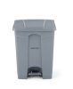 Pedálos hulladékgyűjtő tartály, AmerBox, 87L, Világos szürke, 500x410x(H)815mm