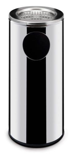 Álló szemetes hamutartóval, HENDI, 15L, ⌀200x(H)700mm
