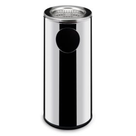 Álló szemetes hamutartóval, HENDI, 33L, ⌀240x(H)660mm
