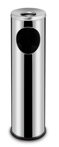 Álló szemetes hamutartóval, HENDI, 33L, ⌀240x(H)660mm