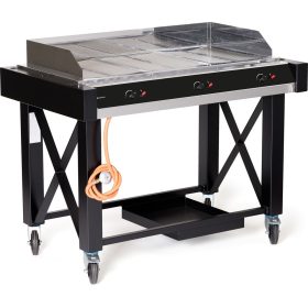 Gáz grill Atlanta, HENDI, Fekete, 13kW, 1285x770x(H)917mm