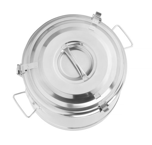 Szigetelt hordozható tartály, HENDI, Kitchen Line, 19L, Ezüst, ⌀350x(H)400mm