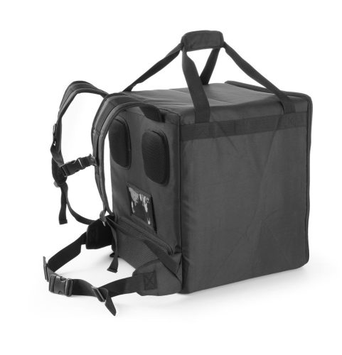 Szigetelt élelmiszer szállító hátizsák, HENDI, 75,2L, Fekete, 410x410x(H)480mm