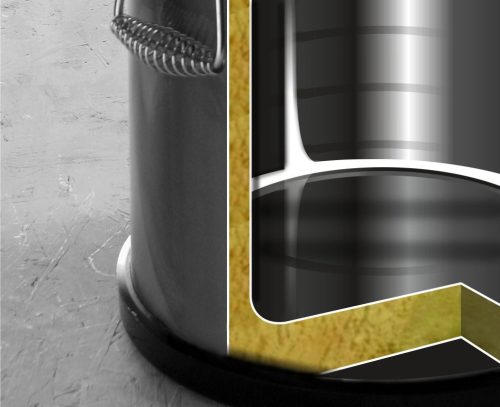 Szigetelt hordozható ételtárolóedény , HENDI, Profi Termékcsalád, 20L, ⌀330x(H)360mm
