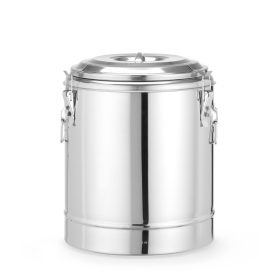   Szigetelt hordozható tartály, HENDI, Kitchen Line, 23L, Ezüst, ⌀350x(H)440mm