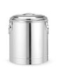 Szigetelt hordozható tartály, HENDI, Kitchen Line, 36L, Ezüst, ⌀400x(H)500mm
