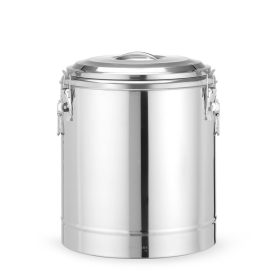   Szigetelt hordozható tartály, HENDI, Kitchen Line, 36L, Ezüst, ⌀400x(H)500mm
