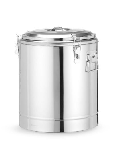 Szigetelt hordozható tartály, HENDI, Kitchen Line, 36L, Ezüst, ⌀400x(H)500mm