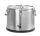 Szigetelt hordozható ételtárolóedény – csappal, HENDI, Profi Line, 50L, Ezüst, ⌀480x(H)380mm
