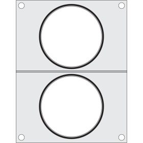 Tálcatömítő mátrix, HENDI, 2 db levestartály ø115 mm