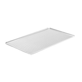   Tálca perforált - 4 peremmel, HENDI, GN 1/1, Ezüst, 530x325x(H)10mm, Téglalap alakú