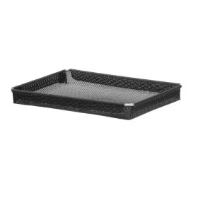   Gyorssütő tálca, tapadásmentes, megerősített, HENDI, Perforált, Fekete, 290x190x(H)30mm